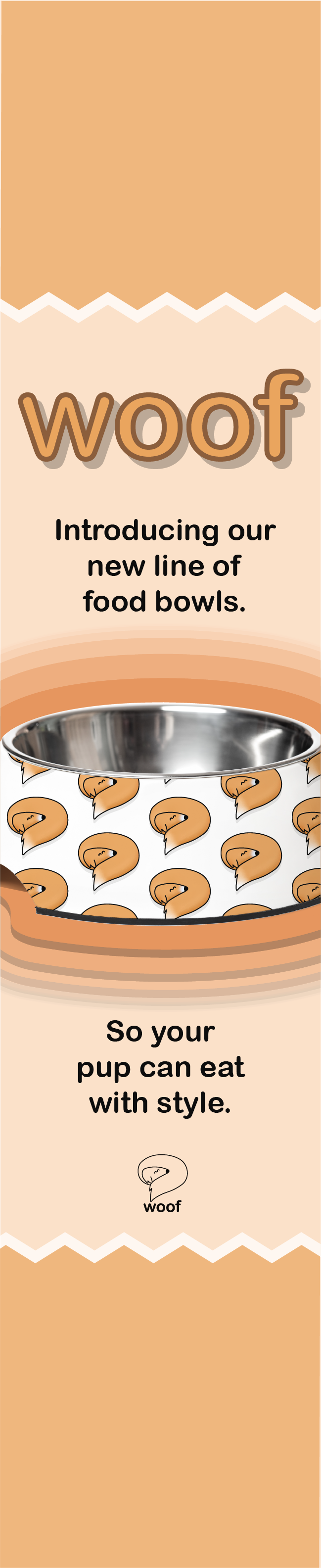 Woof ad in size 2.25 inches x 11 inches (Web Banner)